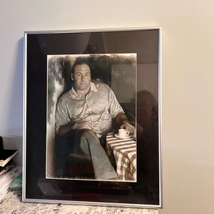 Framed Tony Soprano art work